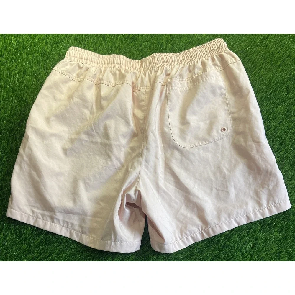Nike Sportswear Pink Salmon Woven Flow Shorts Swim Mens Size Large EUC